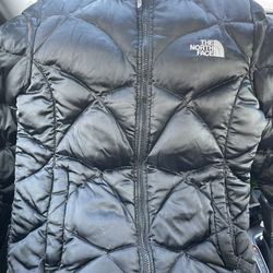 Girl’s North Face Xl 14/16 550 Satin Jacket Coat Down Puffer