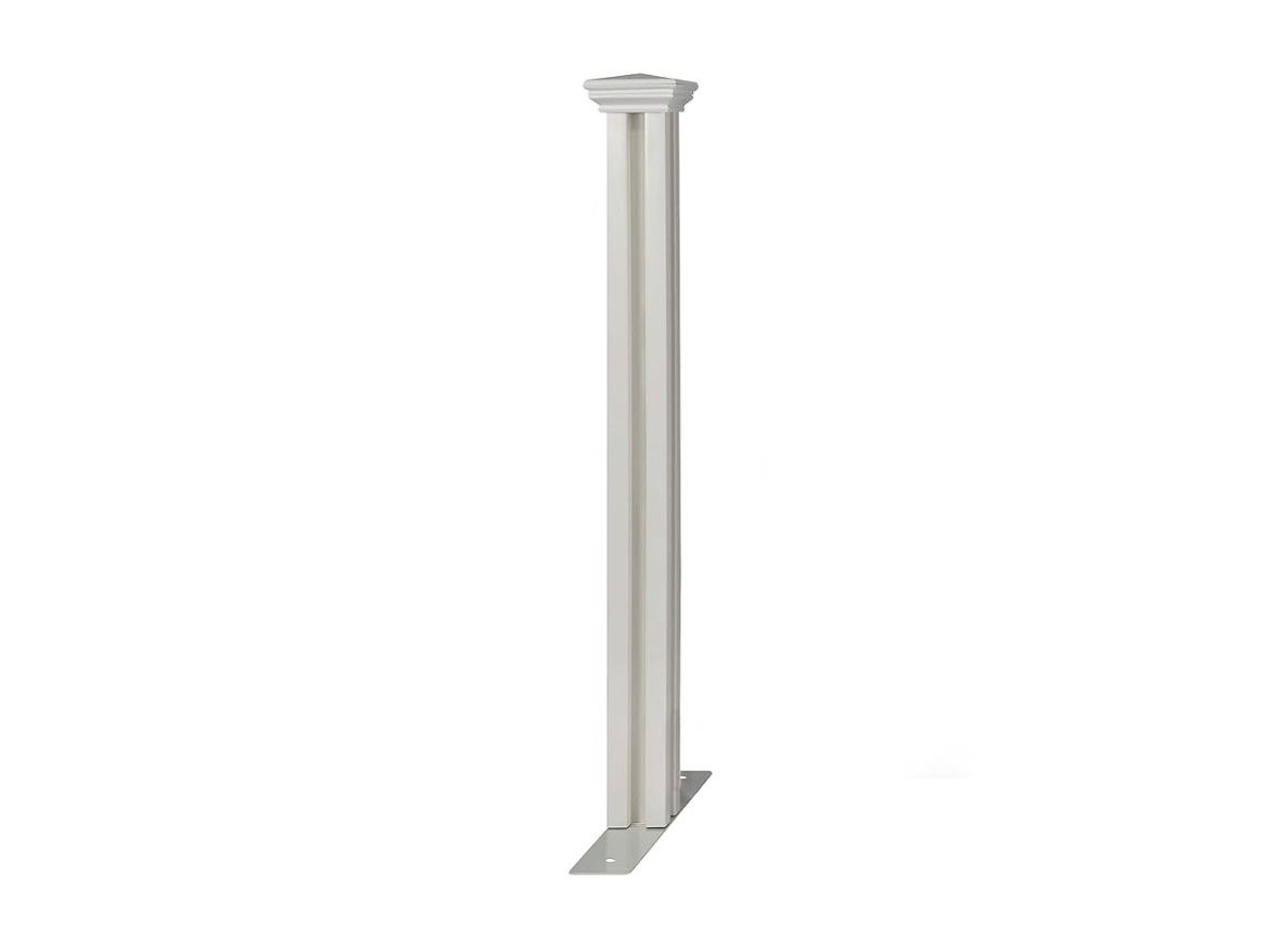 38in Tall (1 Post) Freestanding Zippity Finishing Post for Davidson or Kensington Portable Fences, Post with Portable Foot for Outdoor & Indoor Fence 