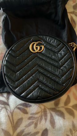 Authentic Gucci Round Marmont crossbody bag