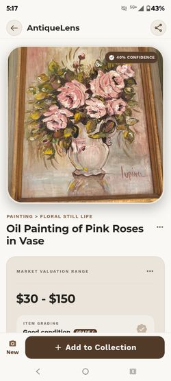 Vintage oil painting