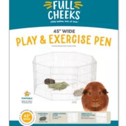 Small Pet Exercise Pen With Floor Protector 