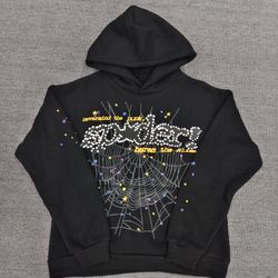 Brand New | SP5DER BLACK P*NK V2 Hoodie | L | 