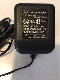 GCI TechnoLogies Plug in Class 2 Transformer