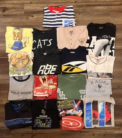 80’s,90’s,y2k Graphic Print T-Shirt Reseller Lot 