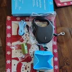 New In BOX. Retractable Leash (L), Foldable Bowl, Strap, 1 Roll Dog Waiste Bags. See 👀 Photos. Cash Pickup Only