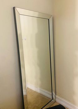 Large Wall Mounted Full Length Mirror with Reflect Frame