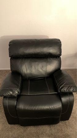 Black Leather Recliner