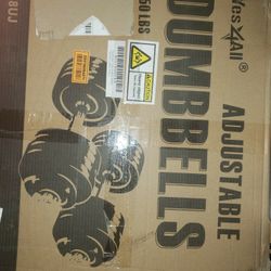 50lb Adjustable Dumbbells 