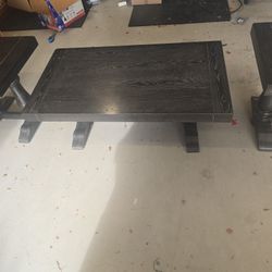 Chunky Coffee Table + 2 End Tables Set – Sturdy & Stylish