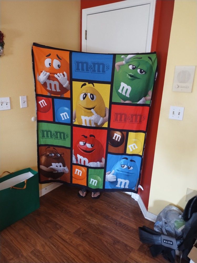 M&M's Fleece Throw Character Blanket