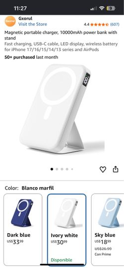 Gxorul Magnetic Power Bank 10000mAh with Stand