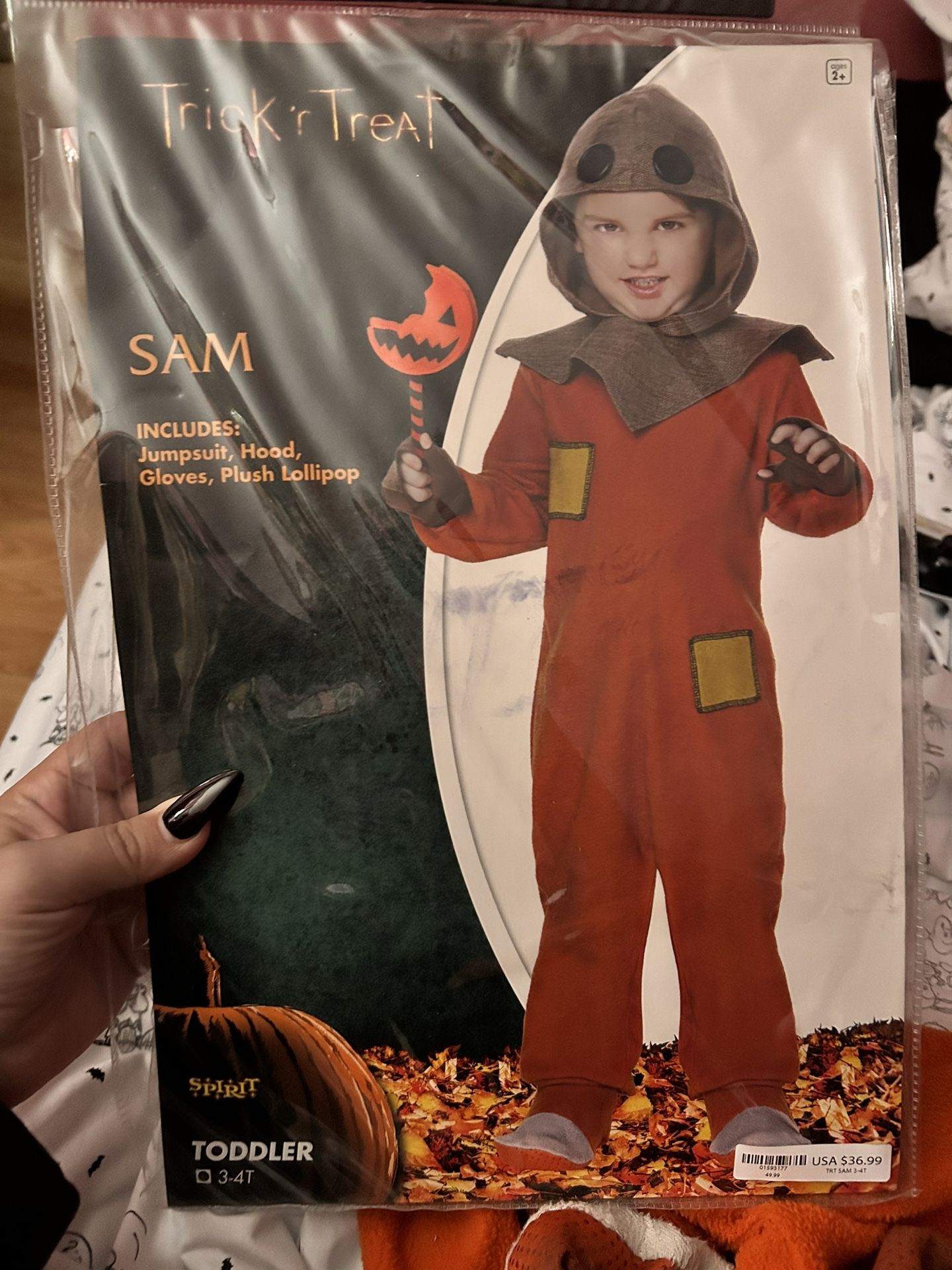 Toddlers Halloween Costume Sam Trick R Treat