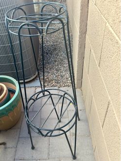 Wrought Iron Tiered Plant Stand