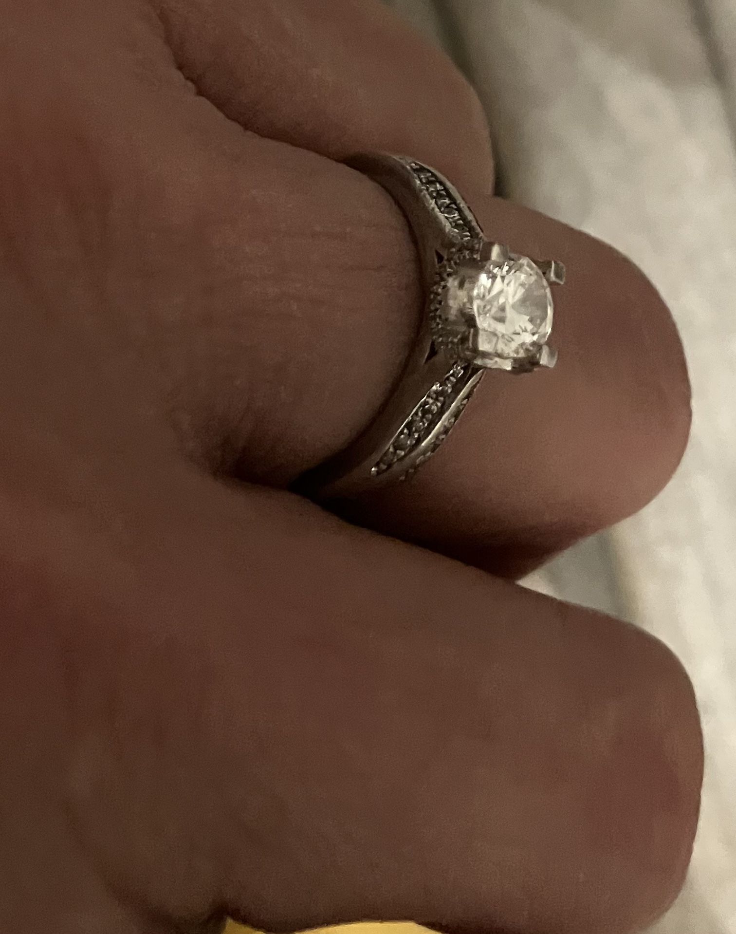 PLATINUM 950 WEDDING RING .5 ct 