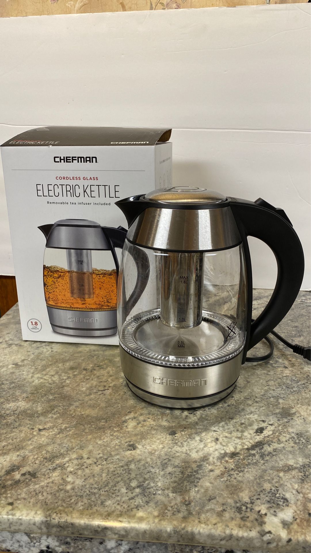Chefman electric tea kettle coffee pot RV camping