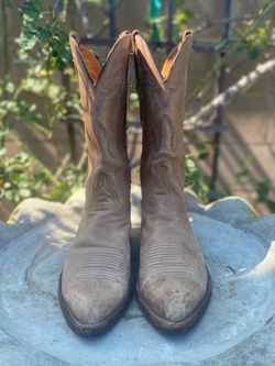 Lucchese Men’s Mid-Calf Pointed Toe Cowboy Boots Size 9D