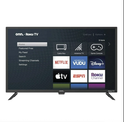 onn. 32" Roku Smart TV with Remote - Excellent Condition