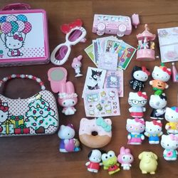 Hello Kitty Tin Boxes Figures Mirror Stickers Misc Stuff $25