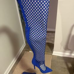 Blue Long Boots