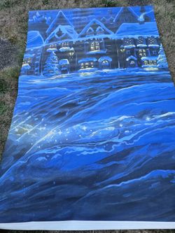 Reversible Christmas Backdrop