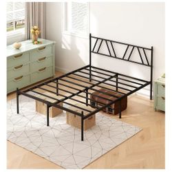Queen METAL Platform Bedframe NEW/UNUSED