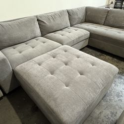 Sectional Sofa With Ottoman 