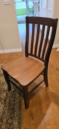 4 Slat back dinning room chairs