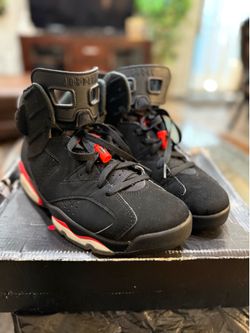 Retro Jordan 6 black infrared size 10.5