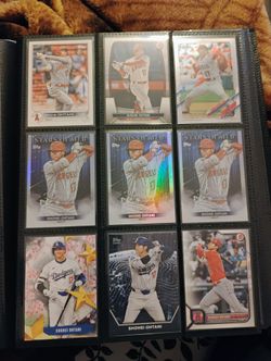 9 CARD LOT OF SHOHEI OHTANI 