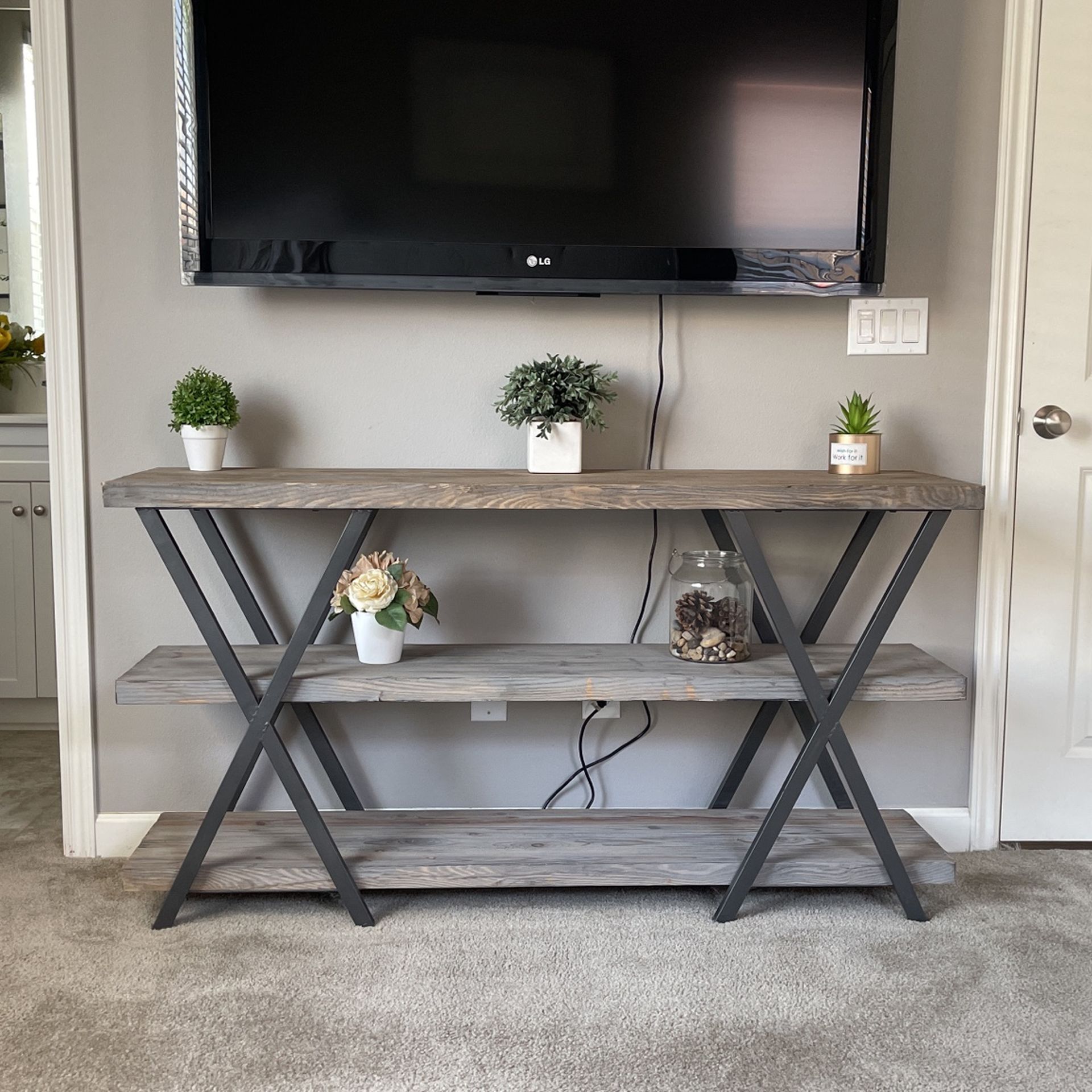 3 Shelf Entryway Table