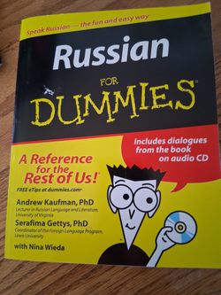 Book To Study Russian And Dictionary