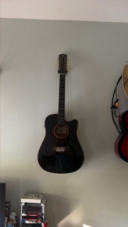 Black 12-String guitar