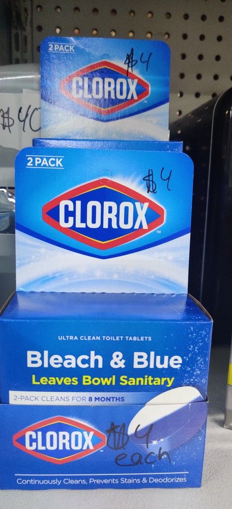 New Bleach And Blue Clorox Toilet Bowl Cleaner