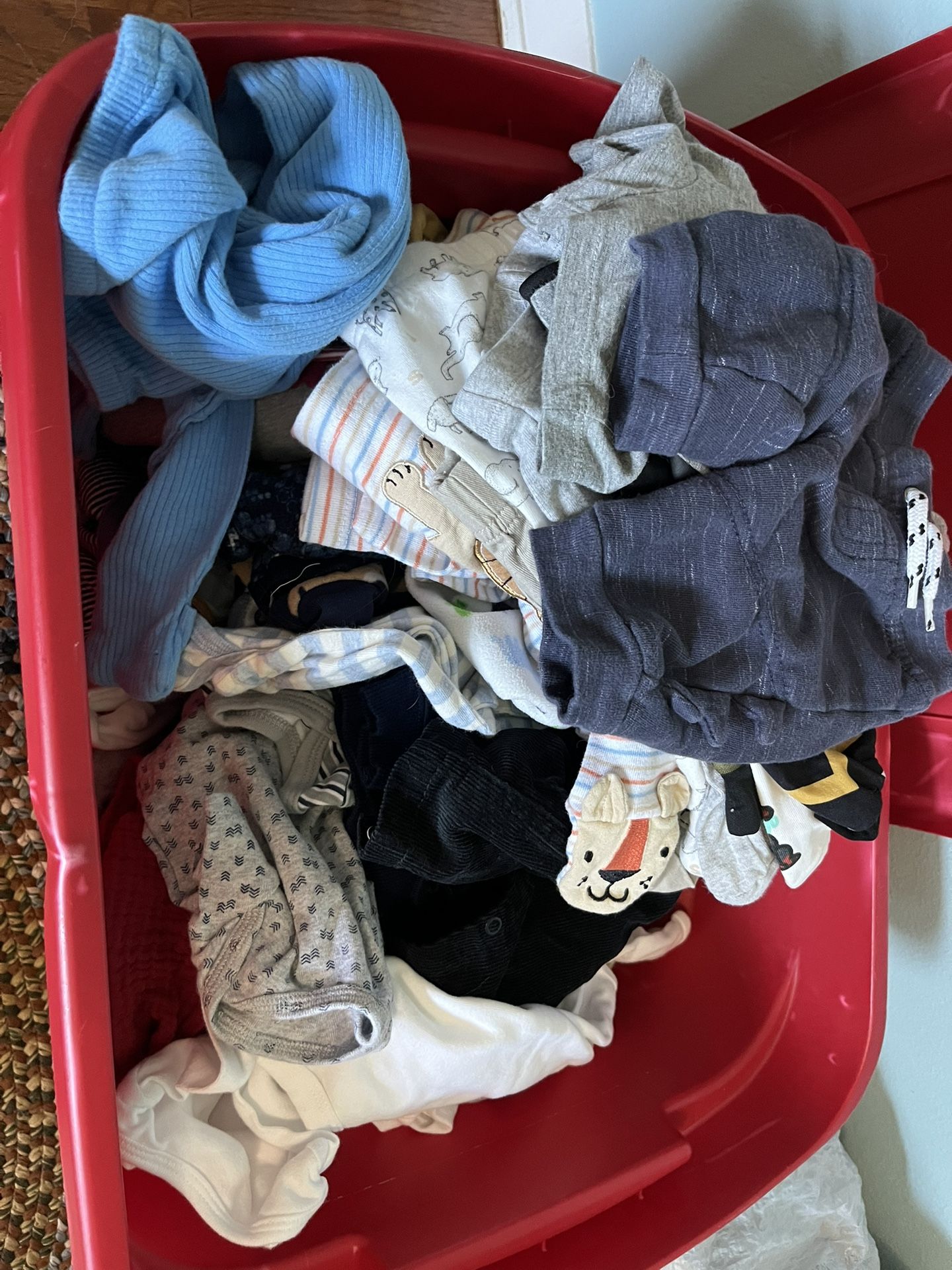 Baby boy Newborn clothing Bin