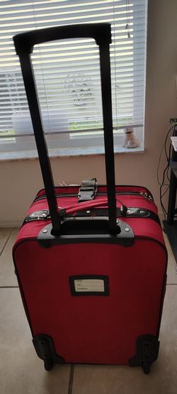 Red Luggage With 2 Wheels $17 Cash Only 