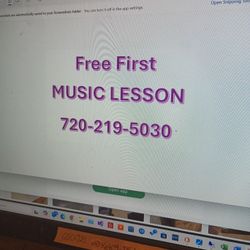 Free First MUSIC LESSON