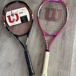 Wilson Tennis Rackets (2) – Unused + Good Condition