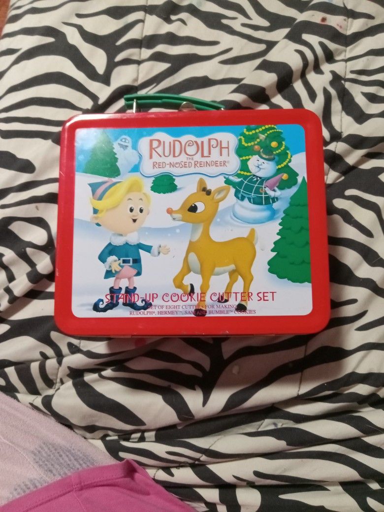 Rudolph  Lunch Box Filled With Cookie Cutter 