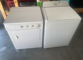 Washer and electric dryer both $260 works good , can deliver