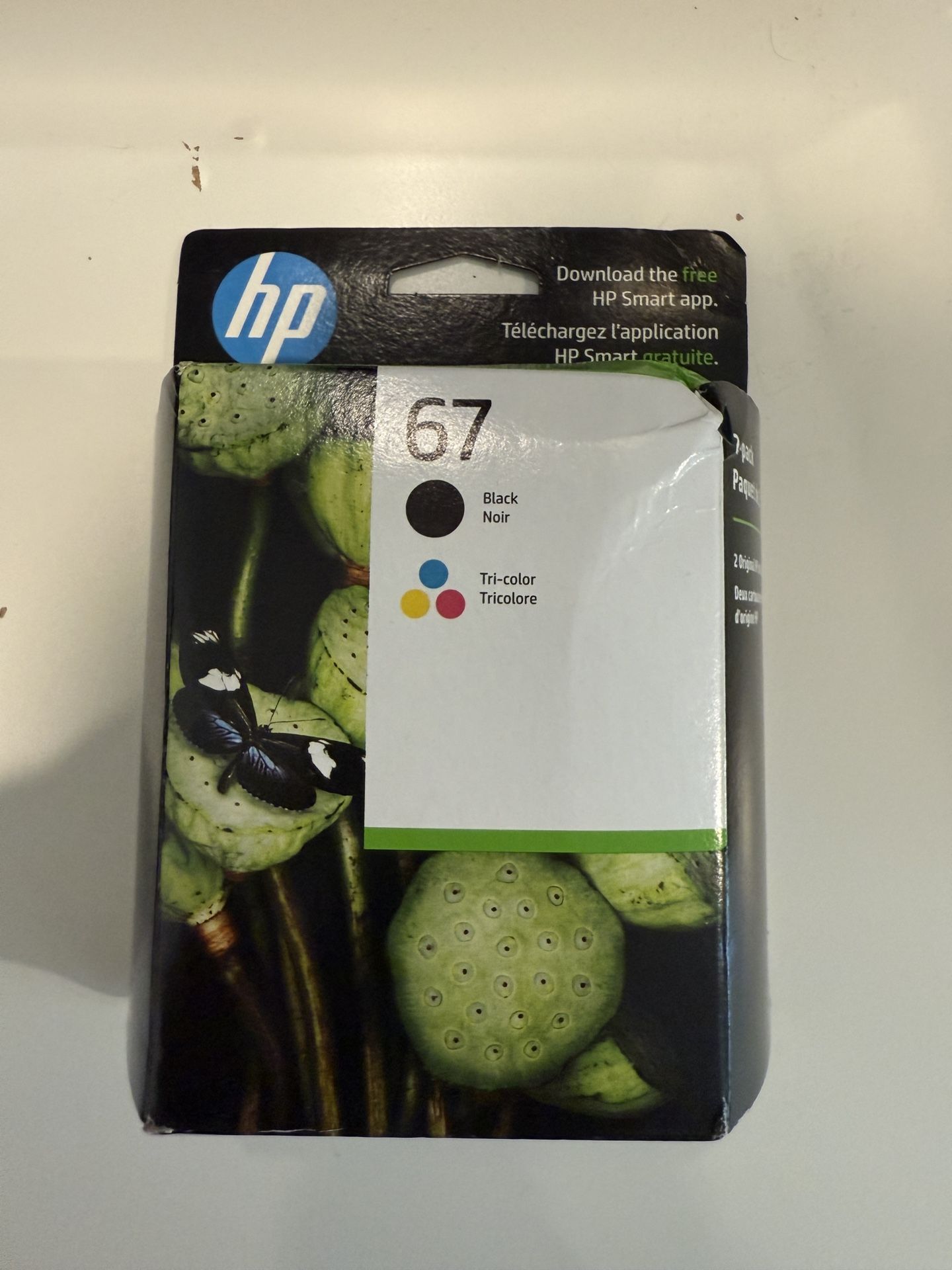 HP 67 Tri Color and Black Printer Ink Brand New