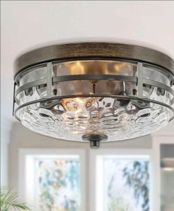 Anasipia 3-Light Mini Wood Flush-Mount Light  Reg Price $175