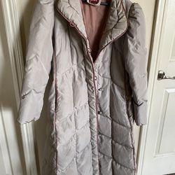 Weather Proof  J Gallery Down Long Parka Jacket Womans Size L