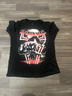 Black Spider-Man print tee shirt