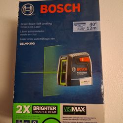 Bosch GLL40-20G Green Beam Self-Leveling Cross-Line Laser