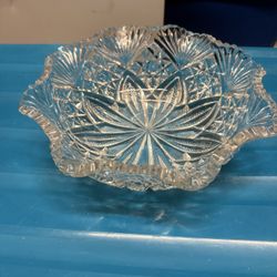 Antique American Brilliant Cut Glass Bowl 