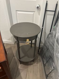 Grey End Table / Accent Table