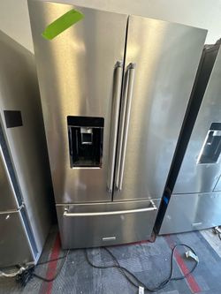Kitchenaid 3dr fridge stainless steel