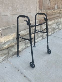 Equate Adjustable Height Folding Walker - Excellent Working Condition