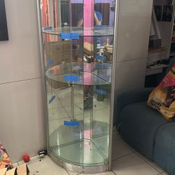 Corner Glass Mirror Display 