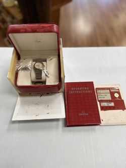 OMEGA 862 WATCH, DEAD BATTERY, DAMAGED, DAMAGED BOX, EXTRA LINKS